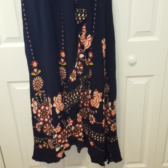 Faux wrap navy maxi M - Picture 3 of 10